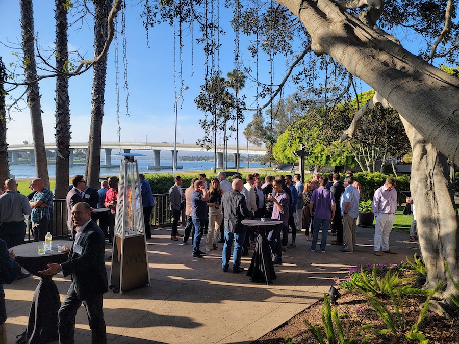 Conference group outside